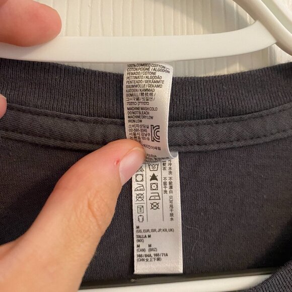 AMERICAN APPAREL Dark Gray Short Sleeve T Shirt with Ludwig Wittgenstein Size M - Picture 4 of 8